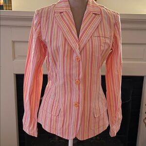 Eddie Bauer Multicolor Striped Blazer